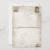 折り畳みヴィンテージはがきパネル 招待状 (裏面)