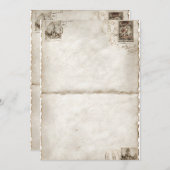 折り畳みヴィンテージはがきパネル 招待状 (正面/裏面)