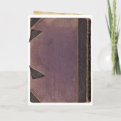 折り畳みヴィンテージパープルブック結婚式招待状 招待状 (裏面)