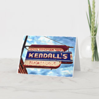 折り畳みヴィンテージビアサイン サンキューカード