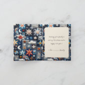 折り畳み出生クリスマスカード シーズンカード (内部)