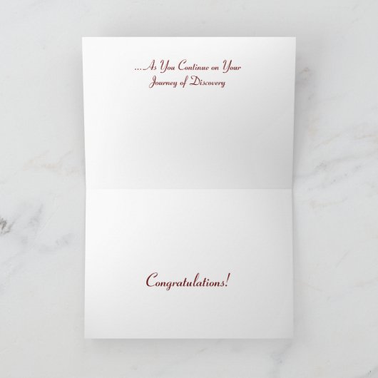 折り畳み卒業生/旅行/新しい移動/アドベンチャーカード サンキューカード (内部)