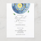 折り畳み可能なブライダルシャワー招待状シトラス チラシ (正面)