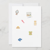 折り畳み可能な父の日カード印刷可能,娘から 招待状 (裏面)