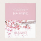 折り畳み名刺：さくらんぼ 名刺 (外部フラット)