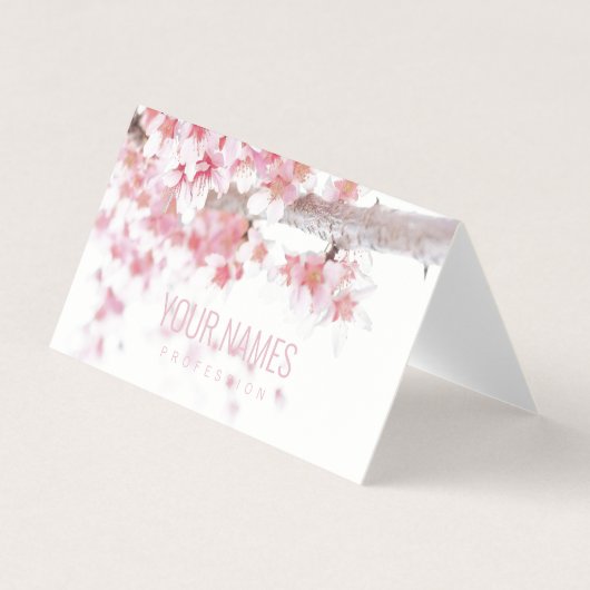 折り畳み名刺:さくらんぼ 名刺 (正面)