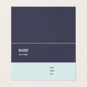 折り畳み名刺、カスタマイズ可能 名刺 (外部フラット)