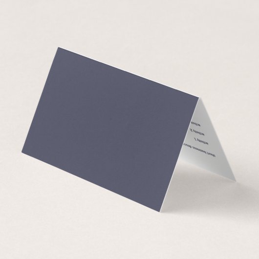 折り畳み名刺、カスタマイズ可能 名刺 (裏面)