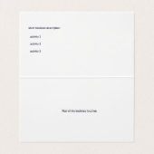 折り畳み名刺、カスタマイズ可能 名刺 (内部フラット)