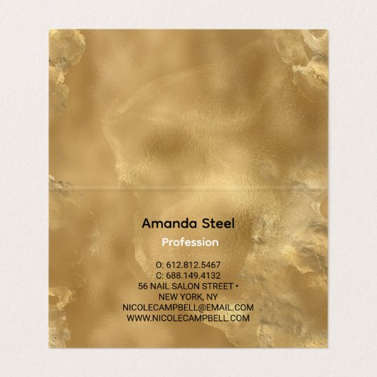 折り畳み名刺 名刺 (内部フラット)