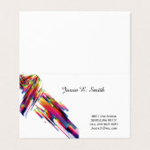 折り畳み名刺 名刺 (外部フラット)