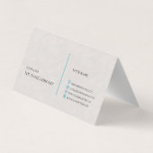 折り畳み名刺 名刺 (裏面)