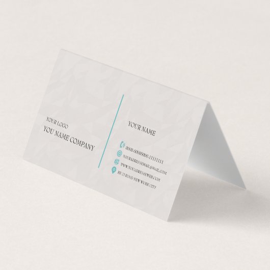 折り畳み名刺 名刺 (裏面)