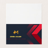 折り畳み名刺 名刺 (内部フラット)