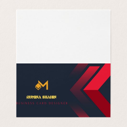 折り畳み名刺 名刺 (内部フラット)