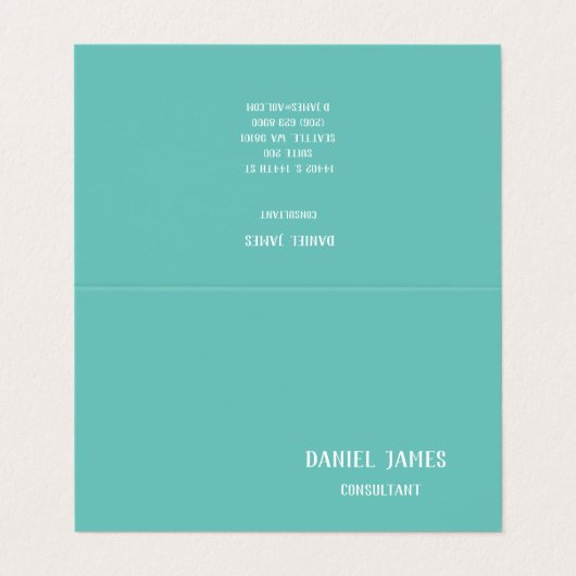 折り畳み名刺 名刺 (外部フラット)