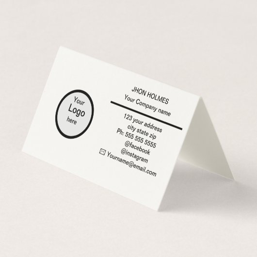 折り畳み名刺 名刺 (正面)