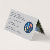 折り畳み名刺 名刺 (裏面)