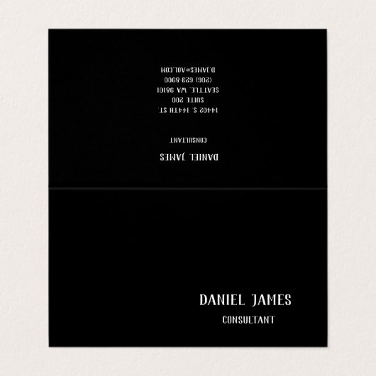 折り畳み名刺 名刺 (外部フラット)