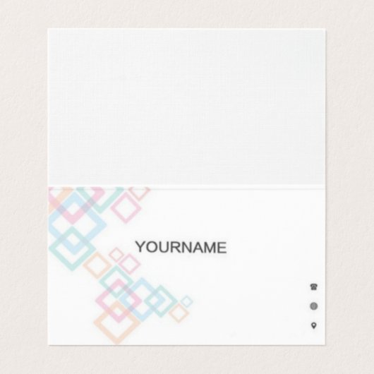 折り畳み名刺 名刺 (内部フラット)