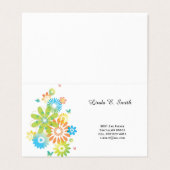 折り畳み名刺 名刺 (外部フラット)