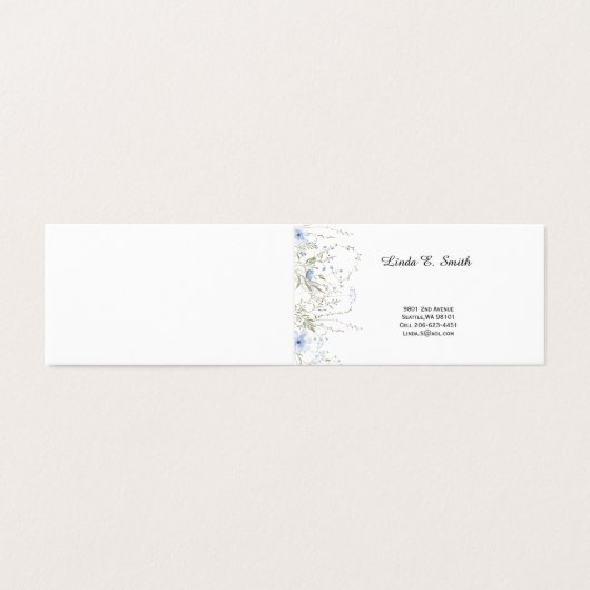 折り畳み名刺 名刺 (外部フラット)