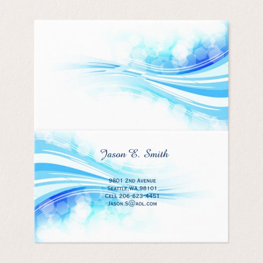 折り畳み名刺 名刺 (外部フラット)