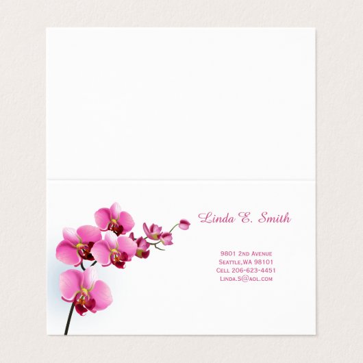 折り畳み名刺 名刺 (外部フラット)