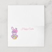 折り畳み名座席表 – イースターバニー プレイスカード (外部開封)