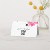 折り畳み名座席表-フローラ蝶2 プレイスカード (裏面)