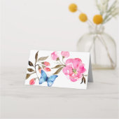 折り畳み名座席表-フローラ蝶 プレイスカード (裏面)