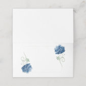 折り畳み名座席表 – ブルーアジサイ座席表 プレイスカード (外部開封)