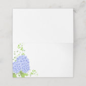 折り畳み名座席表 – ブルーアジサイ プレイスカード (外部開封)