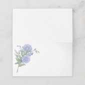 折り畳み名座席表 – ブルーアジサイ プレイスカード (外部開封)