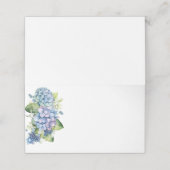 折り畳み名座席表 – ブルーアジサイ プレイスカード (外部開封)