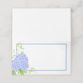 折り畳み名座席表 – ブルーアジサイ プレイスカード (外部開封)