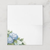 折り畳み名座席表 – ブルーアジサイ プレイスカード (外部開封)