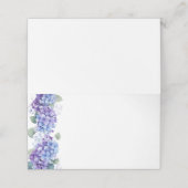 折り畳み名座席表 – ブルーアジサイ プレイスカード (外部開封)