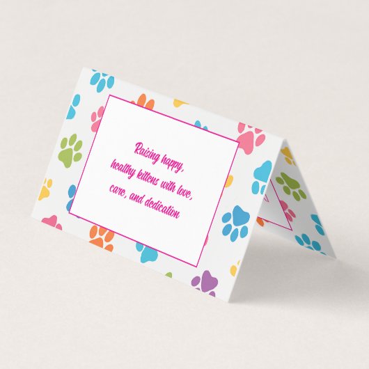 折り畳み家電の名刺カスタマイズ可能な写真 名刺 (裏面)