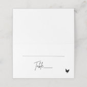 折り畳み座席表 – チキン プレイスカード (外部開封)