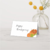 折り畳み座席表：感謝祭 プレイスカード (裏面)