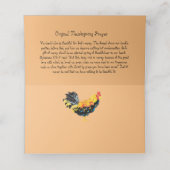 折り畳み座席表：感謝祭 プレイスカード (内部開封)