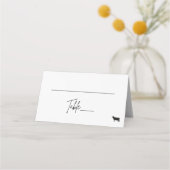 折り畳み座席表 – 牛肉 プレイスカード (正面)