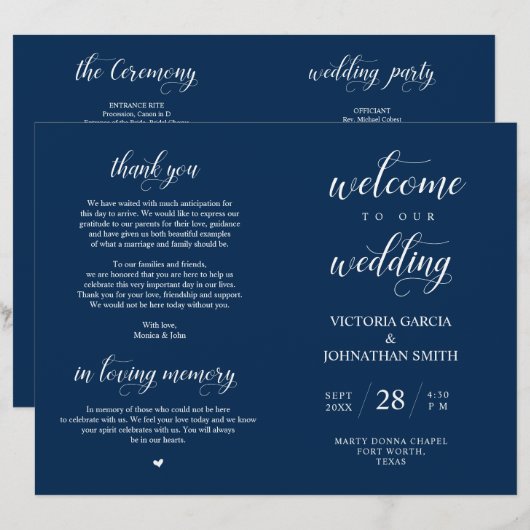 折り畳み式の結婚歓迎 (正面/裏面)