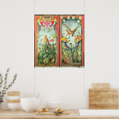 折り畳み式の2枚のカーペット ポスター (キッチン)