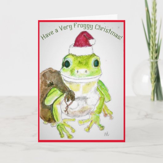 折り畳み式クリスマス/ホリデーカード シーズンカード (正面)