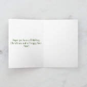 折り畳み式クリスマス/ホリデーカード シーズンカード (内部)
