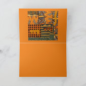 折り畳み式グリーティングカはっきりしたード(アフリカデザイン) カード (内部)