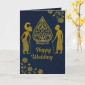 折り畳み式グリーティングカード カード (黄色い花)