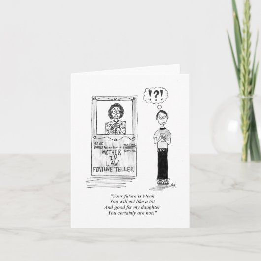 折り畳み式グリーティングカード（内側は空白） カード (正面)